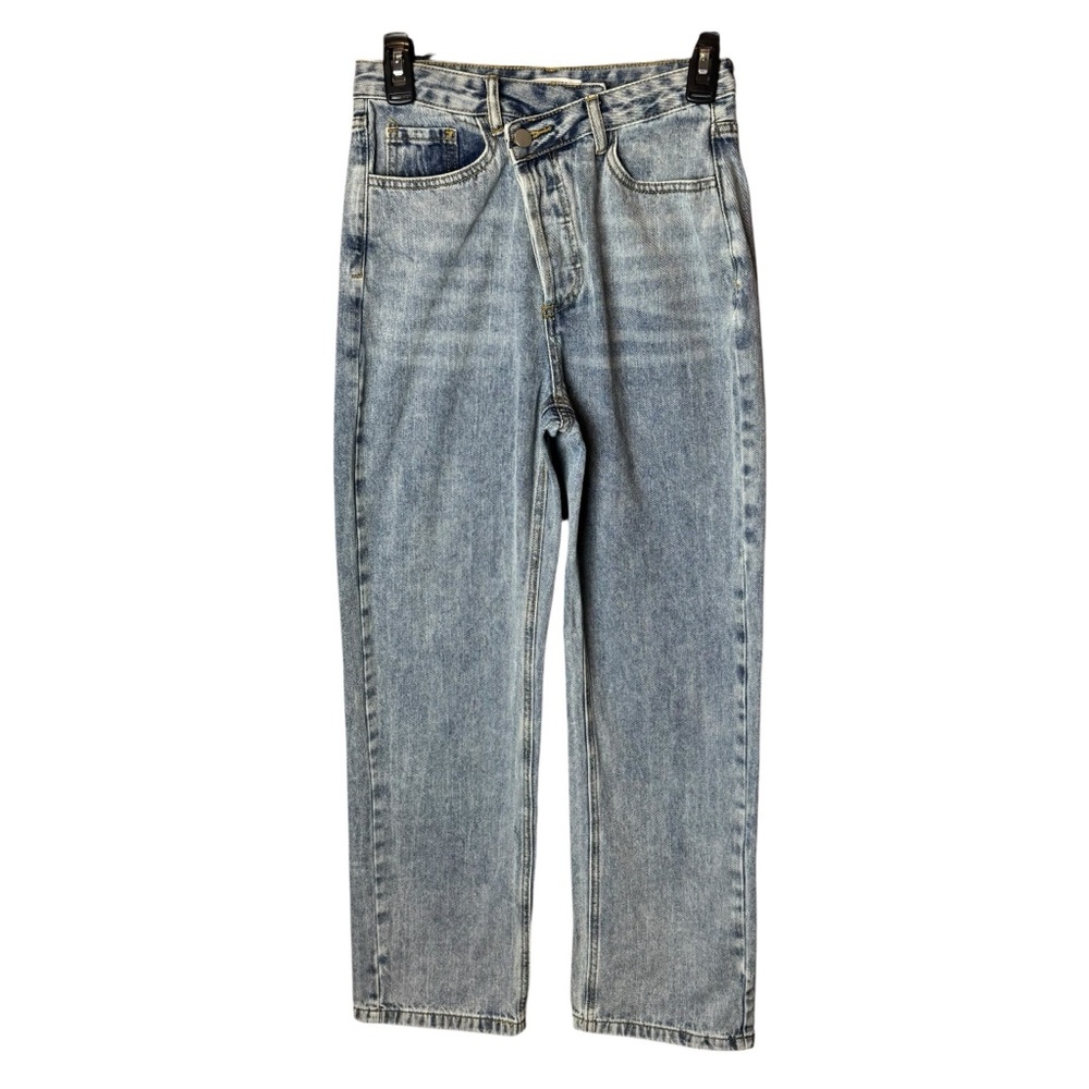 12th Tribe Global Soul Asymmetrical Button Closure Jeans M